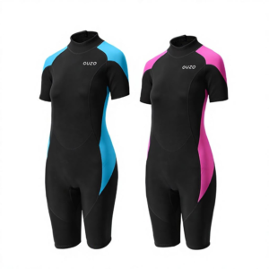 New 1.5mm Women's Neoprene Short Sleeve One-Body Diving Surfing Suit Sunscreen Cold Warm