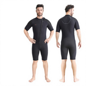 3mm Neoprene Men's Short-sleeved Shorts Thickened Cold-proof Warm Surfing Free Diving One-Piece Wet Suit