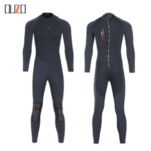 3mm Neoprene Wetsuit Mens Womens One-Piece Thermal Surfing Suit Cold Weather Long-Sleeve Diving Gear Snorkeling