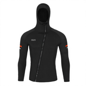 1.5mm Men's Hooded Long Sleeve Diving Suit Split Sunscreen Surfing Jellyfish Winter Bathing Neoprene Four-Way Stretch