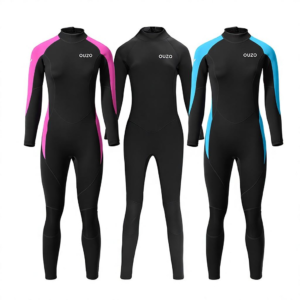 Factory Wholesale New 1.5mm Neoprene Women's Long Sleeve One-piece Diving Suit Sunscreen Warm Cold Surfing Suit