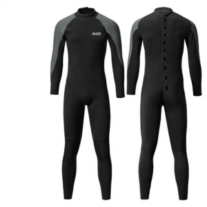 1.5mm Neoprene Wetsuit Long-Sleeve One-Piece Diving Winter Swimming/Surfing Suit Mens Thermal Sun-Protection Gear