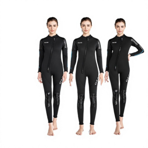 Women's Neoprene Sunscreen Surfing Diving Suit Long Sleeve Conjoined Floating 3mm Cold-Proof Warm
