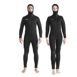 5mm Neoprene Hooded Wetsuit for Men & Women | Ready Stock Thermal Diving Suit for Cold Water Surfing & Snorkeling