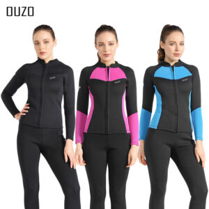 1.5mm CR Neoprene Women's Wetsuit Top | Long Sleeve Surf & Dive Jacket