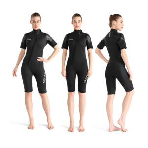 3mm Neoprene Short Sleeve Shorty Wetsuit | Men's & Women's Surfing & Diving Suit